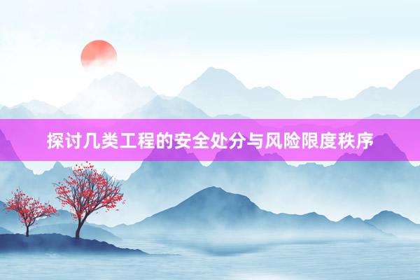 探讨几类工程的安全处分与风险限度秩序